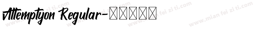 Attemptyon Regular字体转换